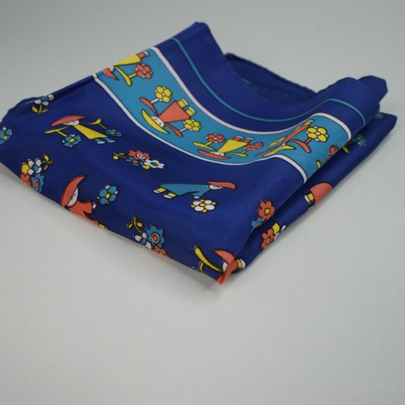 Vintage Square Scarf Handkerchief - Picture 7 of 7